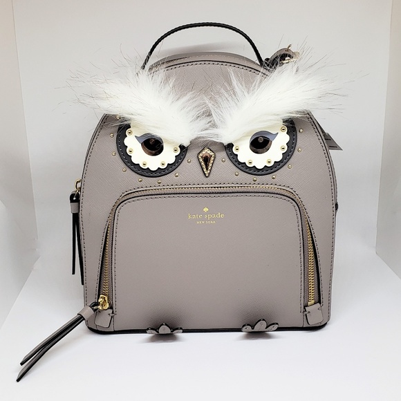 KATE SPADE Grey Owl Backpack - Picture 1 of 6